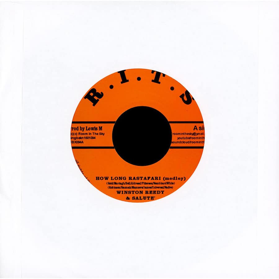 Winston Reedy Salute How Long Rastafari 7 vinyl