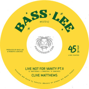 Clive Matthews Live Not For Vanity pt 2 7 vinyl