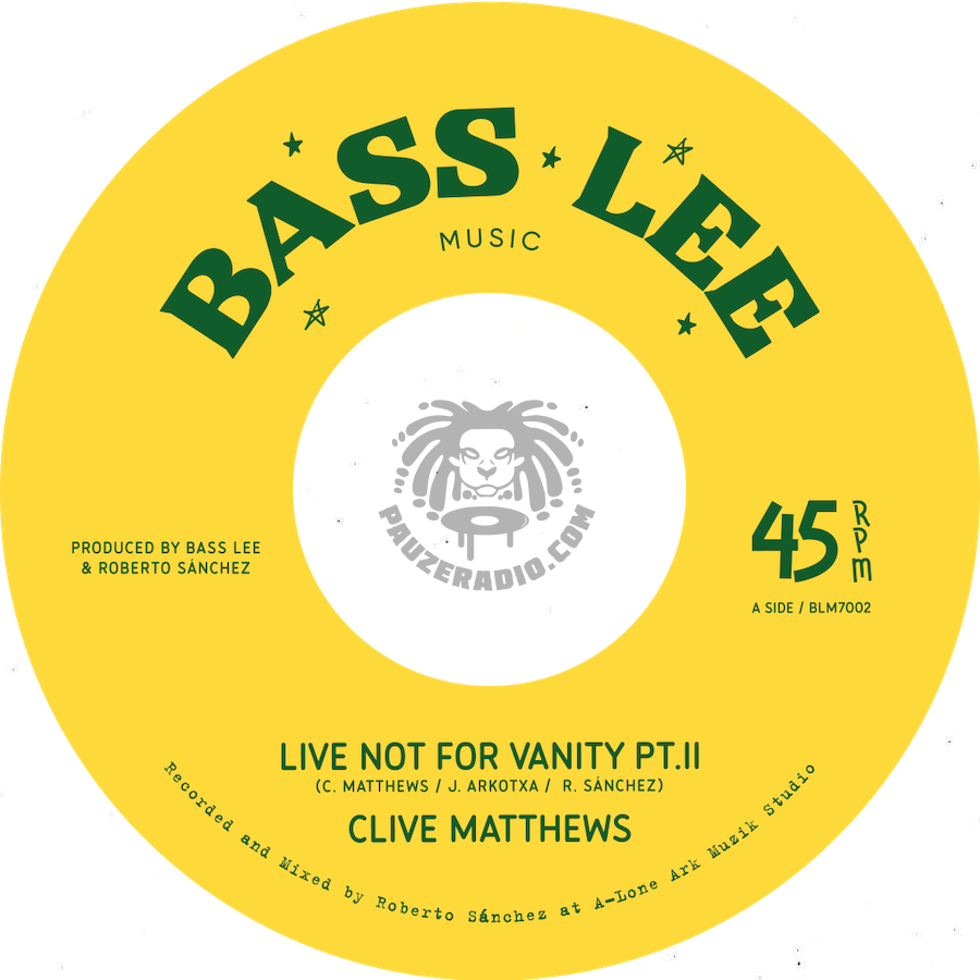 Clive Matthews Live Not For Vanity pt 2 7 vinyl