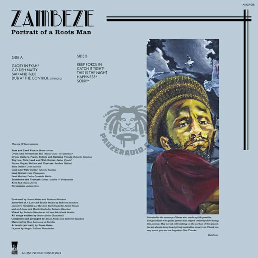 Zambeze Portrait Of A Roots Man 12 vinyl LP back